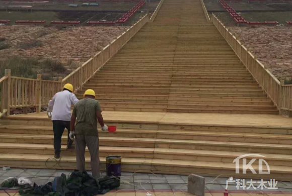 保定户外木地板施工